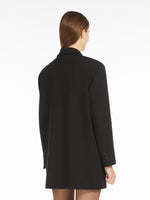Oversized wool crêpe blazer