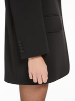 Oversized wool crêpe blazer