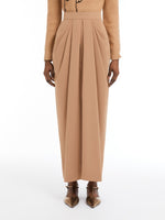 Long cady skirt with pleats
