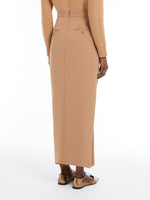 Long cady skirt with pleats