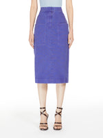 Canvas pencil skirt