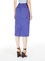 Canvas pencil skirt