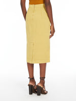 Cotton gabardine skirt