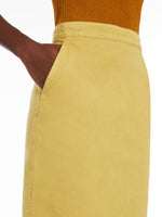 Cotton gabardine skirt