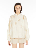 Lightweight cotton satin shirt