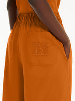 Wide poplin trousers