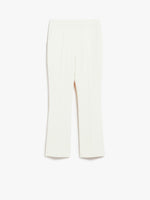 Wool crêpe ankle-length trousers