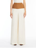 Linen and silk trousers