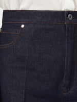 Wide-leg denim jeans