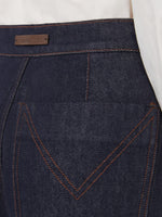 Wide-leg denim jeans