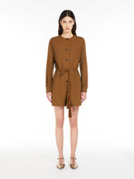 Gabardine wool short jumpsuit
