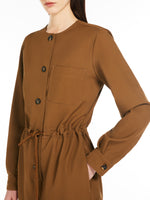 Gabardine wool short jumpsuit