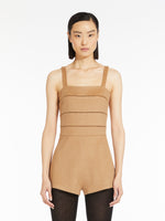Camel hair playsuit