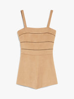 Camel hair playsuit