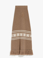 Wool and cashmere skirt with fringes