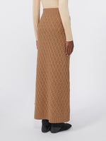 Camel yarn skirt