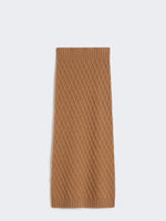 Camel yarn skirt