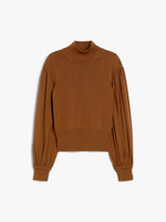 Wide-sleeved wool jumper