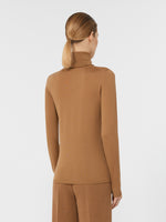 Wool knit turtleneck jumper