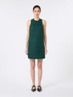 Flared technical mesh dress