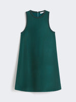 Flared technical mesh dress