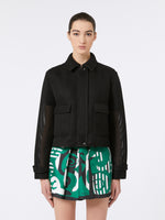 Boxy jacket in technical mesh