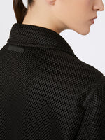 Boxy jacket in technical mesh