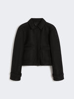 Boxy jacket in technical mesh