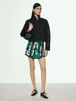 Boxy jacket in technical mesh