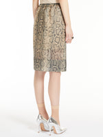 Straight python-print skirt