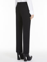 Slim-fit stretch wool trousers