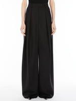 Wool wide-leg trousers