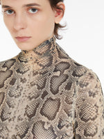 Printed tulle T-shirt