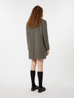 Single-breasted tweed coat
