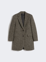 Single-breasted tweed coat
