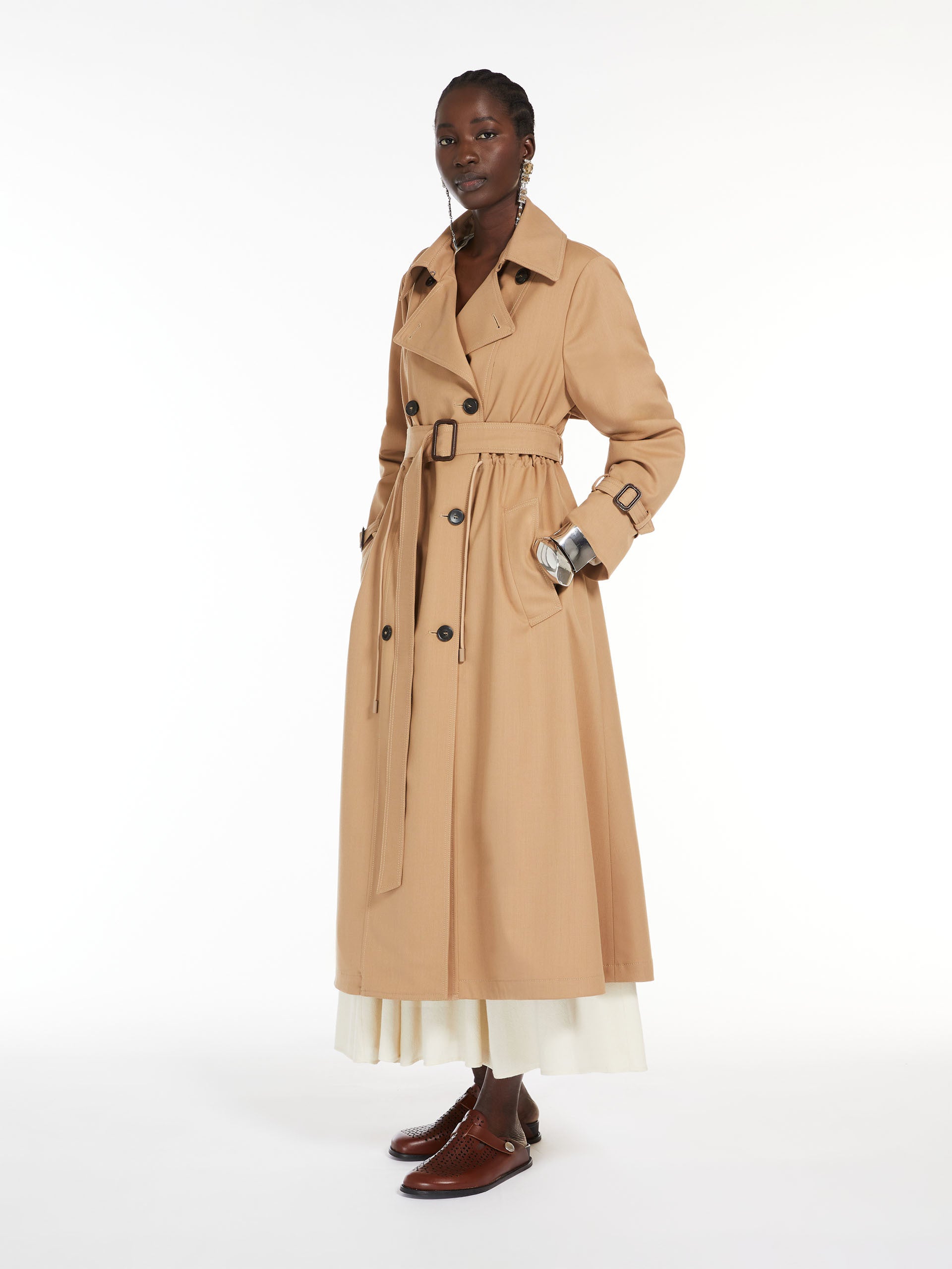 Wool-blend trench coat Trench coat Max Mara UAE - Main Image