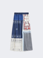 Printed twill skirt