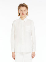 Striped straight-fit poplin shirt