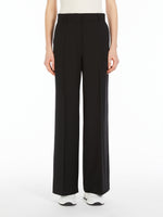 Woollen cloth palazzo trousers