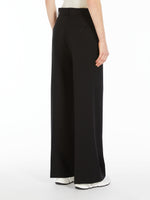 Woollen cloth palazzo trousers