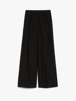 Viscose and linen wide trousers