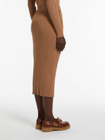 Rib-knit skirt