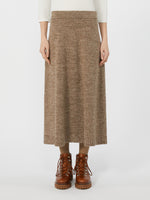 Wool knit skirt