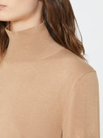 Wool and silk knit turtleneck