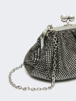 Small Pasticcino Bag in satin with rhinestones