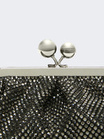 Small Pasticcino Bag in satin with rhinestones