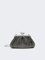 Small Pasticcino Bag in satin with rhinestones