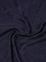 Jacquard-knit viscose and wool shawl