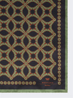 Printed silk twill scarf