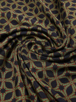 Printed silk twill scarf